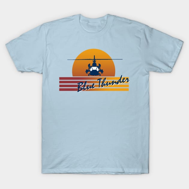 Blue Thunder Retro T-Shirt by PopCultureShirts